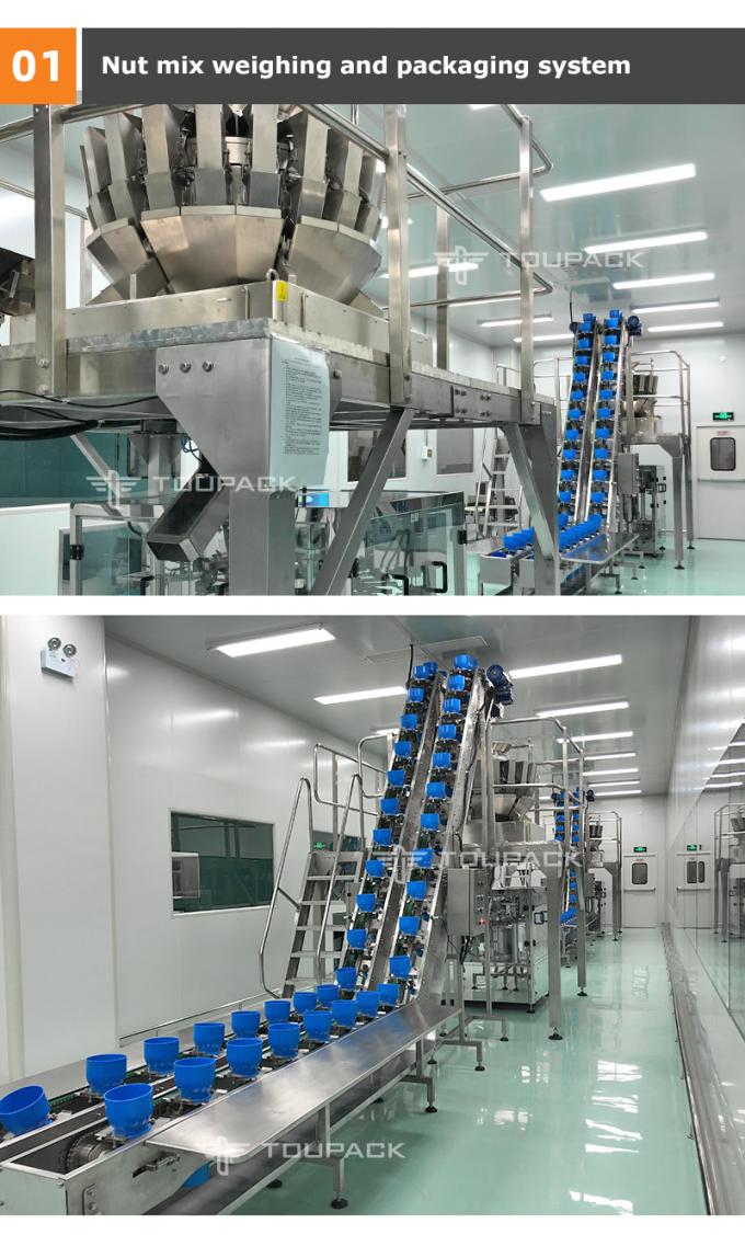 Knuspriges Getrocknetes Gemüse Mehrköpfige Gewichtsverpackungsmaschine Gefriergetrocknete Gemischfrucht Mango Erdbeere Verpackungsmaschine 2