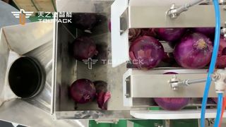 Verpackungslinie für Zwiebel-Netzbeutel – Hochgeschwindigkeitswiegen und effizientes Befüllen von Netzbeuteln für Obst und Gemüse