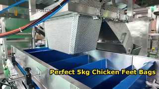Automatische Wiege- und Verpackungslinie für Hühnerfüße (5-kg-Beutel)