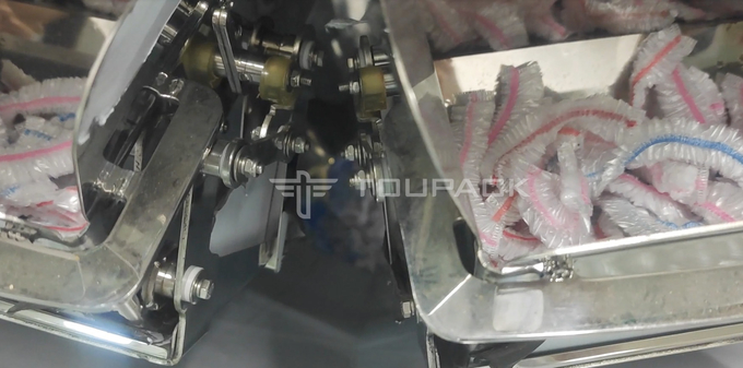 14 Kopf Kombinationswaage 200g Einwegduschkappe Nahrungsmittel Kunststoffverpackung Automatische Waage 3